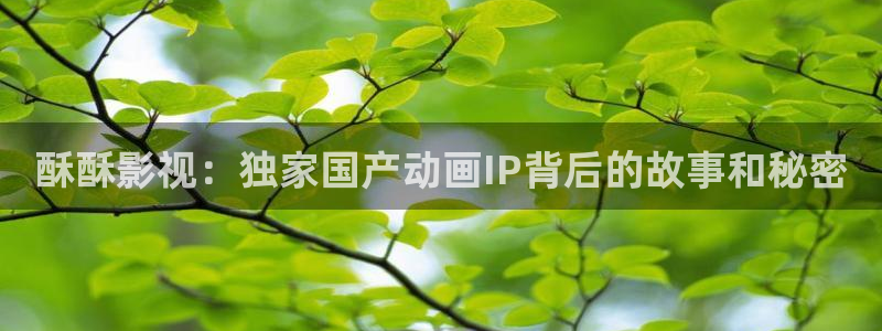 汕尾保利今日影讯：酥酥影视：独家国产动画IP背后的故事和秘密